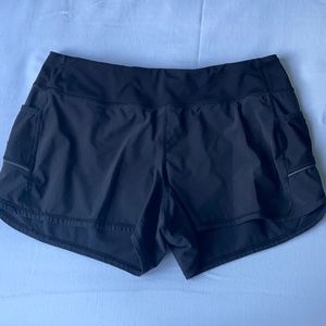 Athlete Running Shorts Black Large
